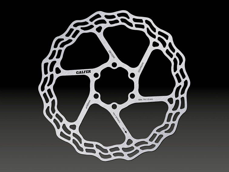 Galfer brzdový kotouč silniční/gravel WAVE 160x1,8mm - 6 děr