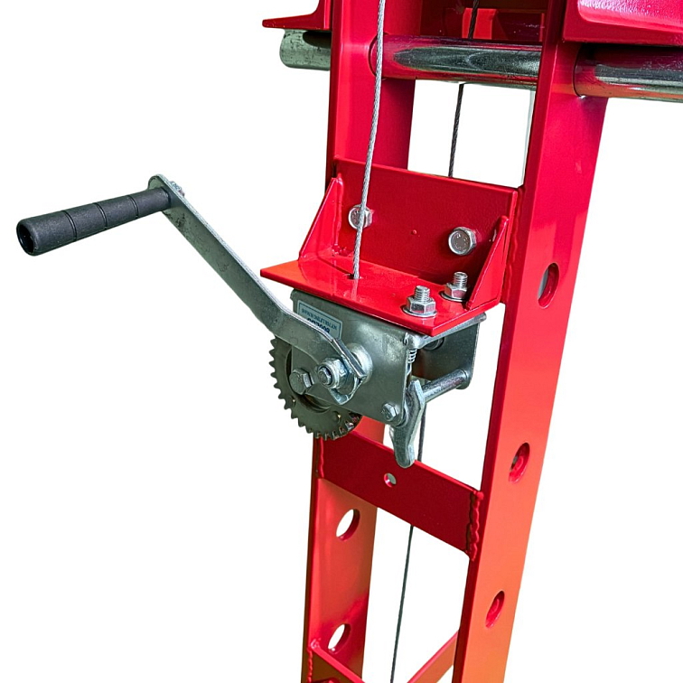 REDTOOL Hydraulický lis s tlakomerom 50T + pneumat