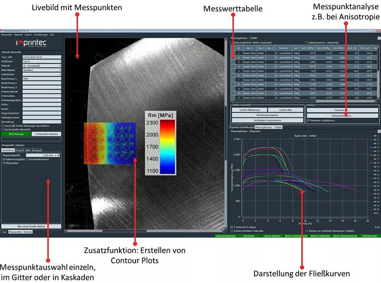 Testovací přístroj i3D WLI - pro stanovení mechanických vlastností