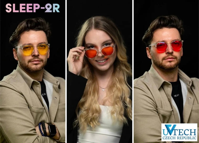 SLEEP-2R stylové brýle proti modrému a zelenému světlu