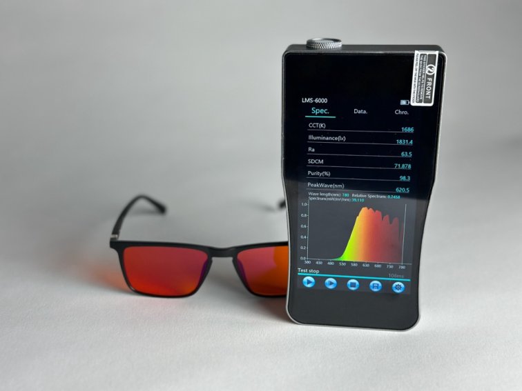 SLEEP-3R stylové brýle proti modrému a zelenému světlu - oranžové