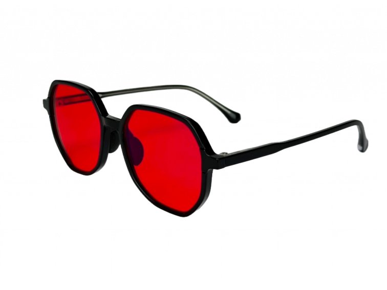 SLEEP-3S stylové brýle blokující modré světlo - červené