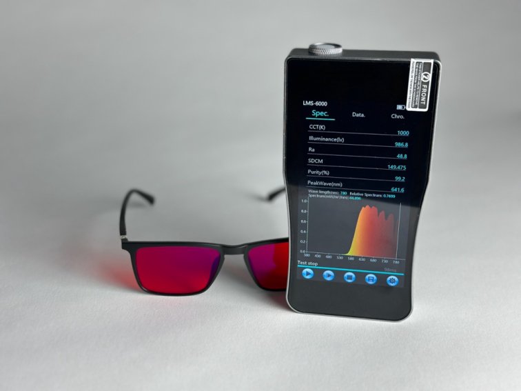 SLEEP-3R stylové brýle proti modrému a zelenému světlu - červené