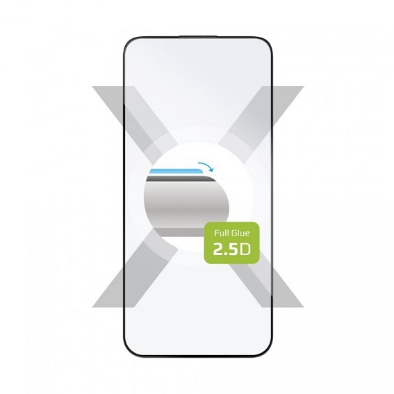 FIXED Ochranné tvrzené sklo Full-Cover pro Apple iPhone 15 Pro s lepením přes celý displej černé