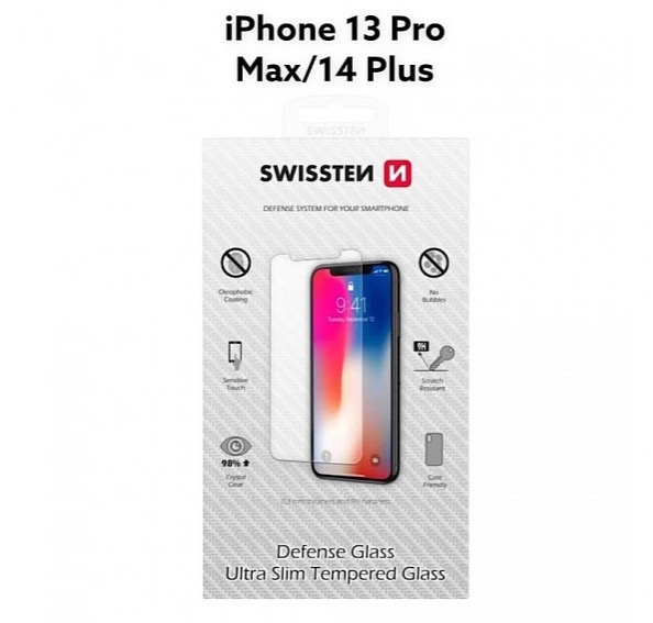 Ochranné temperované sklo SWISSTEN Apple iPhone 13 Pro Max/14 Plus RE 2,5D