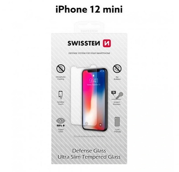 Ochranné temperované sklo SWISSTEN Apple iPhone 12 mini RE 2,5D