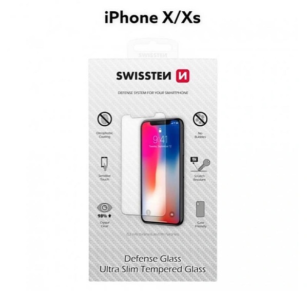 Ochranné temperované sklo SWISSTEN Apple iPhone X/Xs RE 2,5D