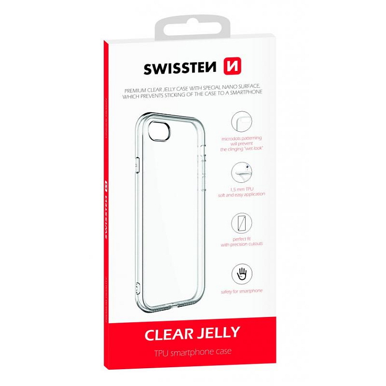SWISSTEN Pouzdro Clear Jelly Apple iPhone 13 transparentní