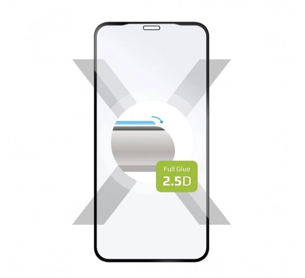 FIXED Ochranné tvrzené sklo Full-Cover pro Apple iPhone Xr/11 s lepením přes celý displej černé