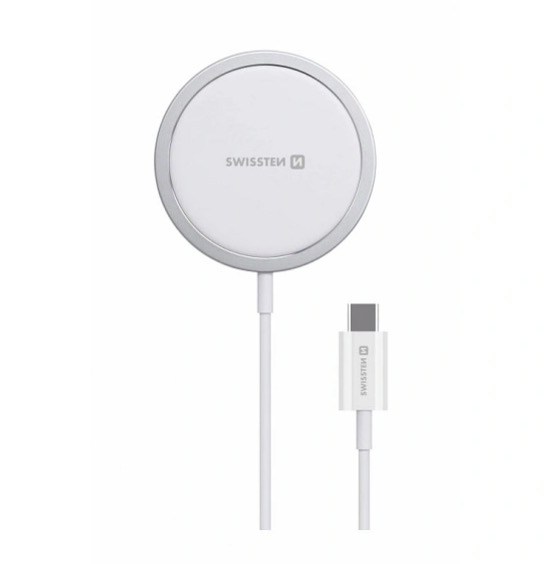 SWISSTEN MagStick Wireless nabíječka pro Apple iPhone (kompatibilní s MagSafe)