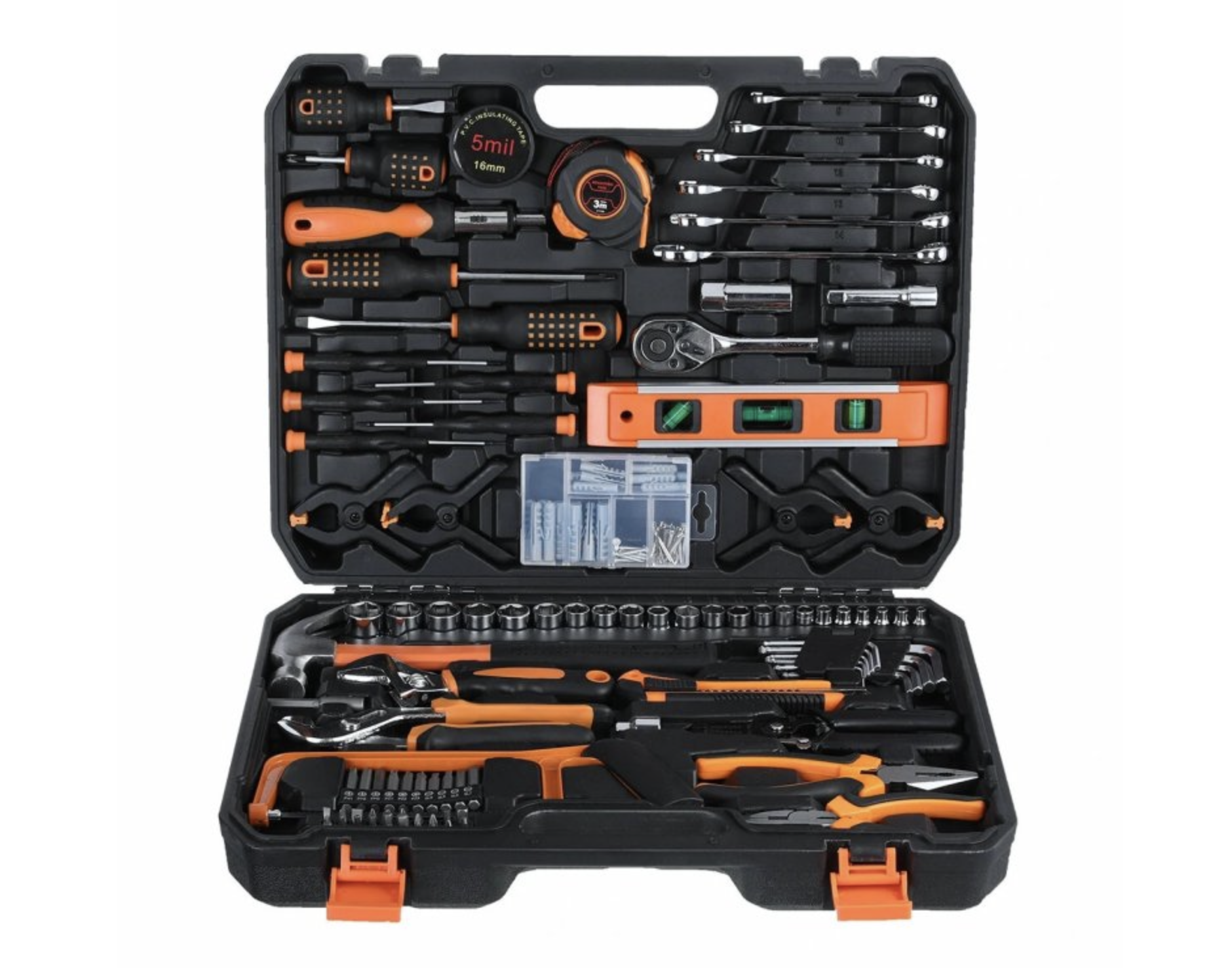 Profesionální sada nářadí v kufříku, 168 kusů