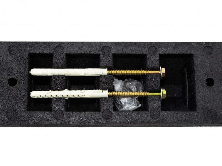 Parkovací doraz, délka 560 mm, gumový, s žlutým reflexním polepem