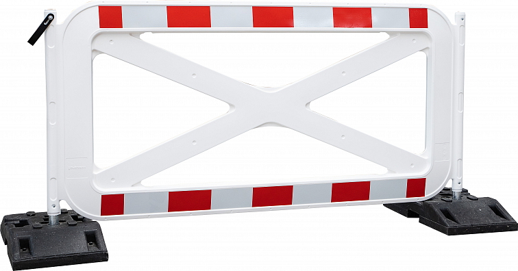 Plastová zábrana 2M s tyčemi