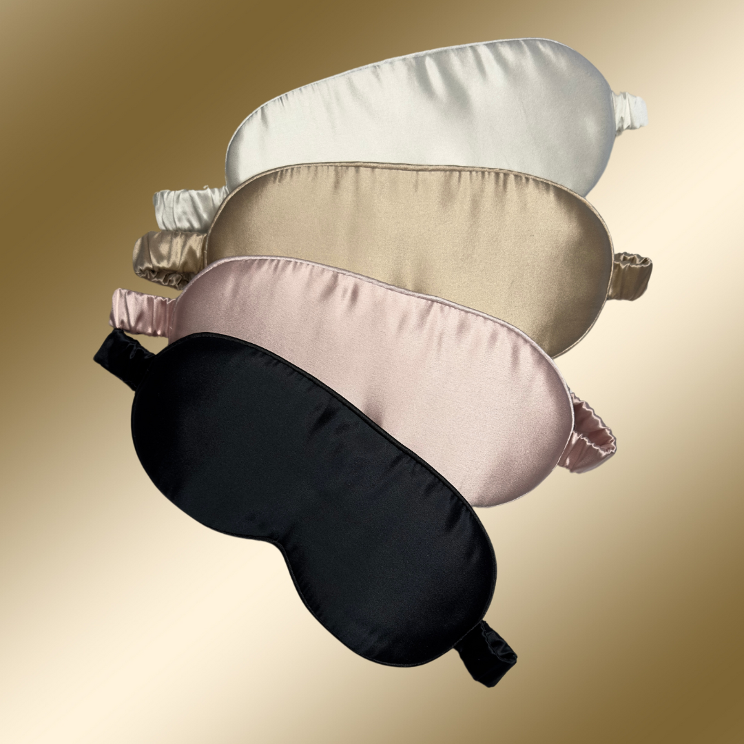 Zvýhodněný set - Omlazující 3D maska z pravého hedvábí pro dokonalý spánek, Luxusní sérum na řasy pro extra hustotu a růst