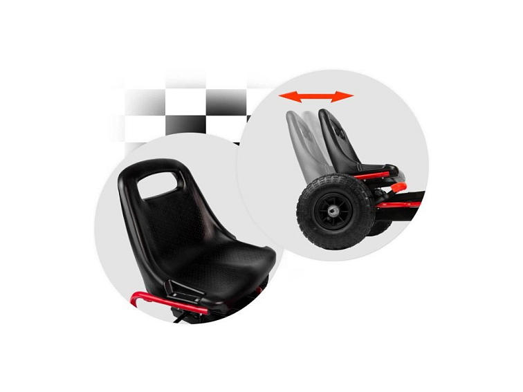 Šlapací motokára ROVER s nafukovacími koly