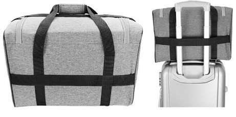 Cestovní taška CAST 40x30x20 příruční zavazadlo - Šedá-Růžová