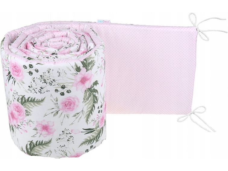 Ochranný mantinel do postýlky 180x30 cm - Květy na zahradě