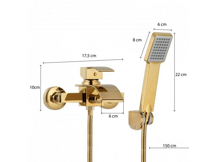 Vanová baterie GOLDEN - zlatá