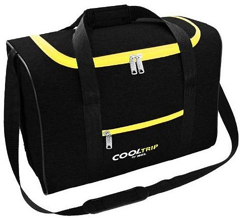 Cestovní taška MONT 40x25x20 příruční zavazadlo - Černá-Žlutá