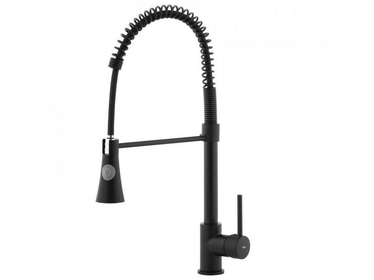 Dřezová baterie s elastickým ramenem DARMI černá