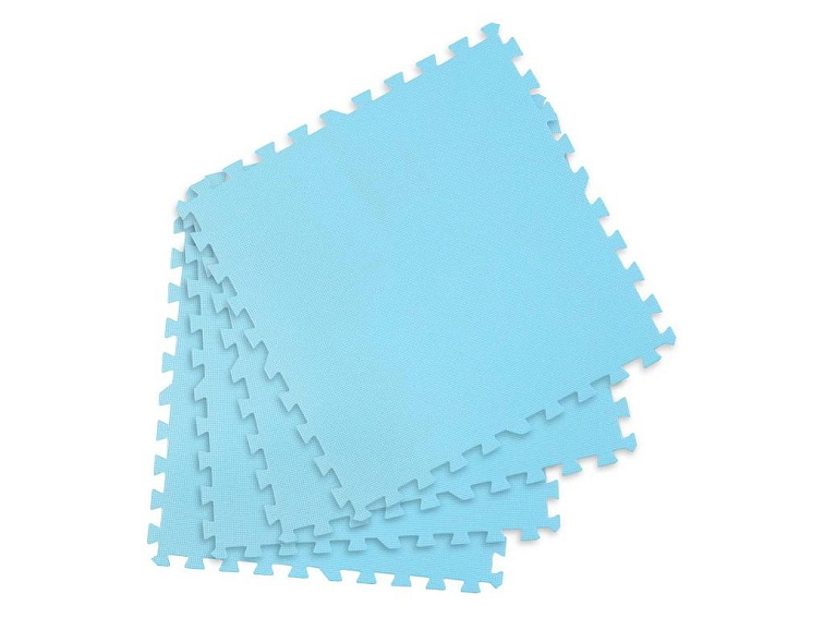 Pěnové puzzle koberec 4 ks 120x120x1,1 cm modré