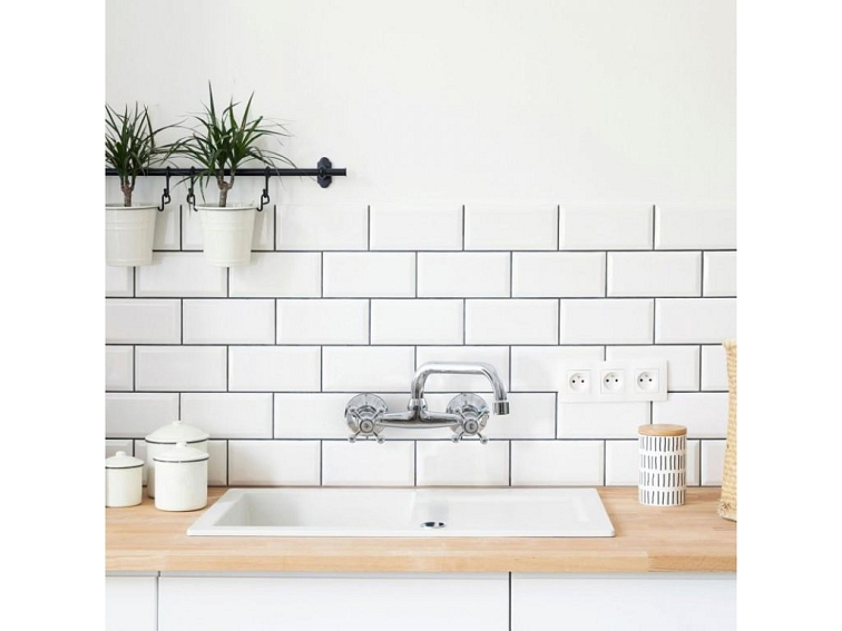 Dřezová baterie nástěnná CASA chromová