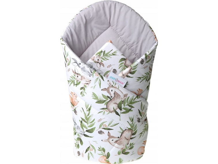 Oboustranná zavinovačka pro miminka 80x80 cm - Zelená paseka