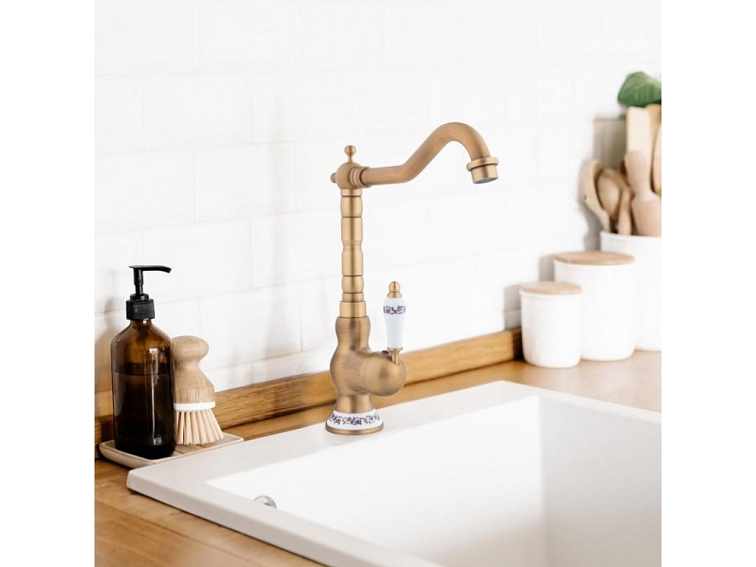 Dřezová baterie LOFT zlatá