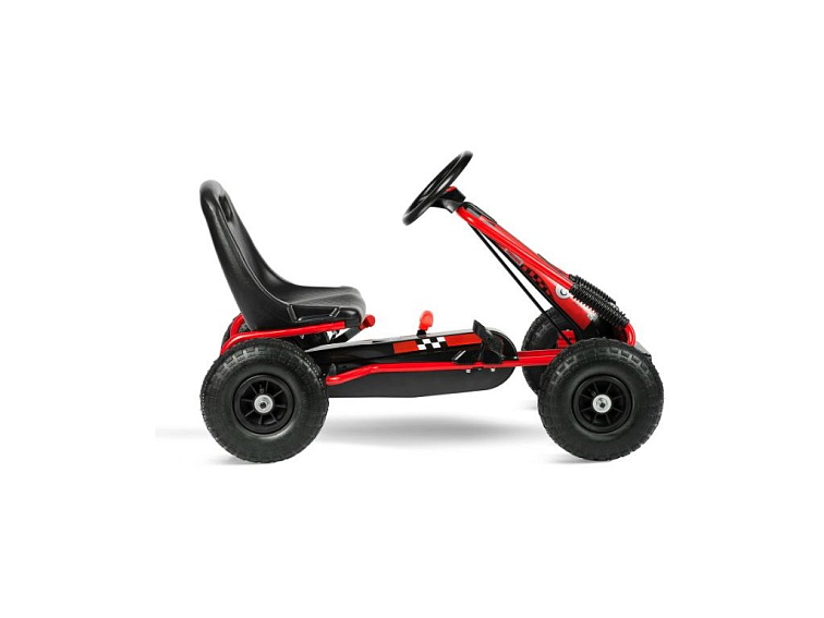Šlapací motokára RACING RED s nafukovacími koly