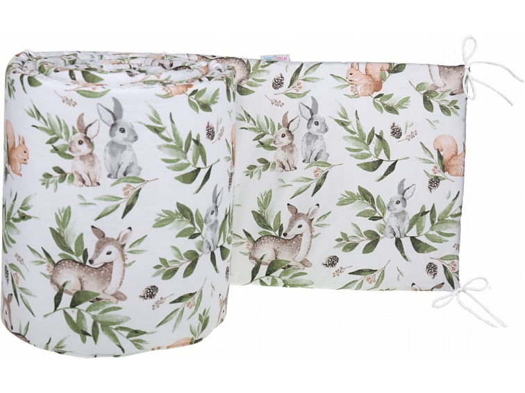 Ochranný mantinel do postýlky 360x30 cm - Zelená paseka