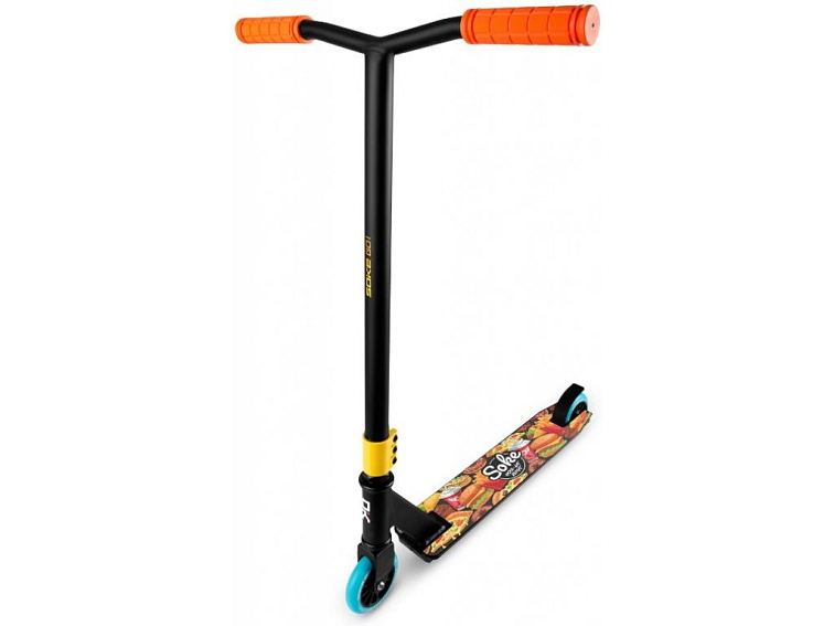 Freestylová koloběžka BARACUDA, orange splash