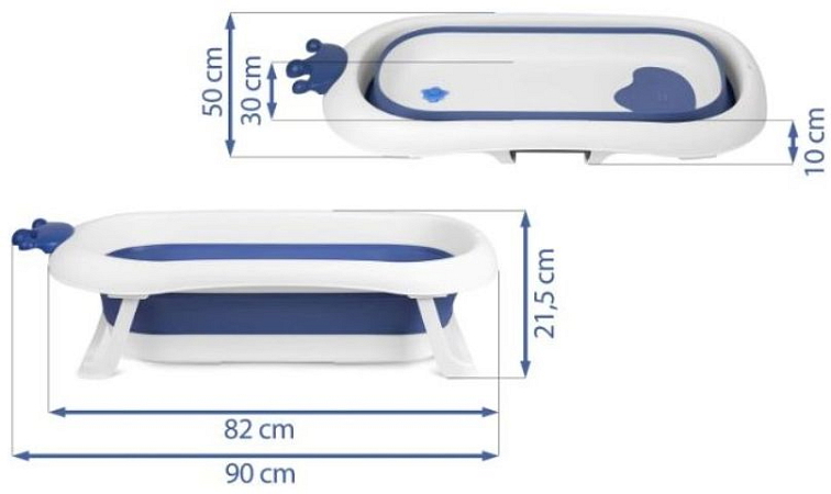 Dětská vanička s polštářkem modrá