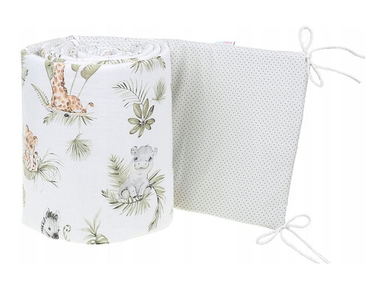 Ochranný mantinel do postýlky 180x30 cm - Žirafa a přátelé