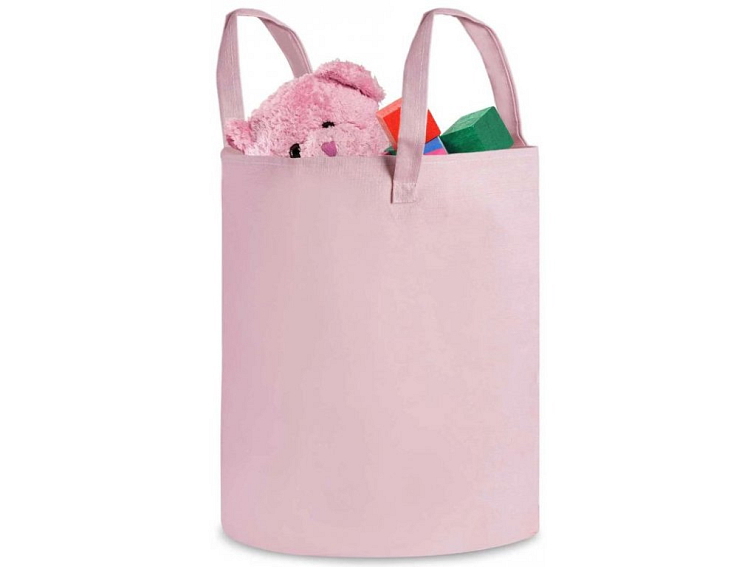 Velký košík na hračky, růžový