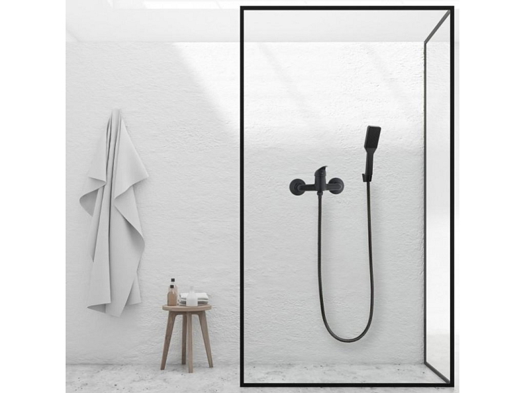Sprchová baterie nástěnná CLARO - černá