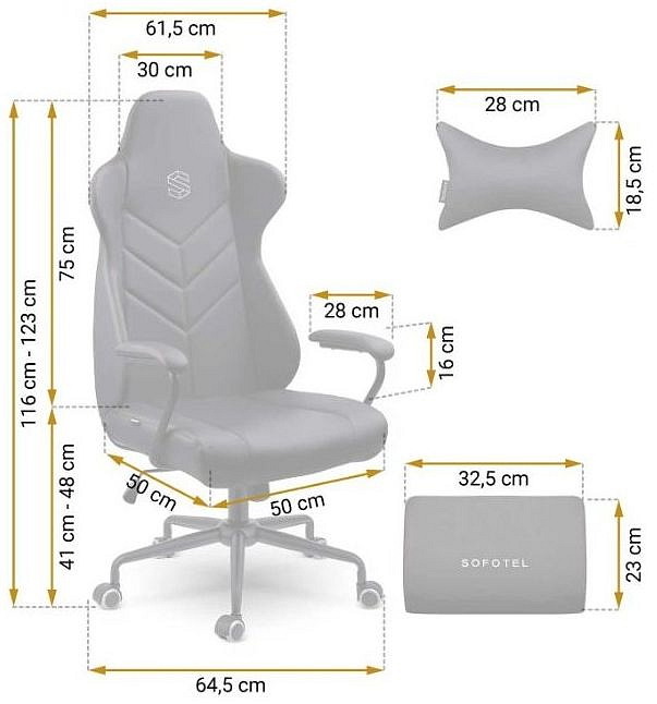 Herní židle MONDO EVO prošívané černé