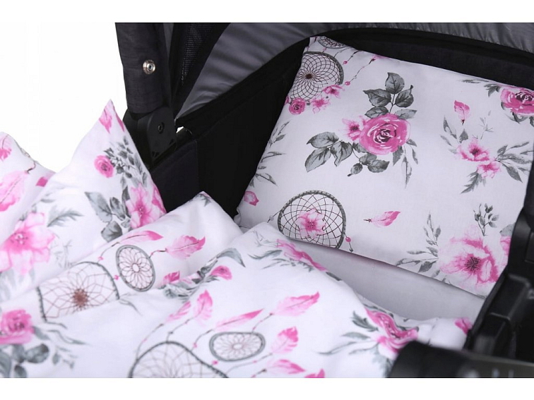 Dětské bavlněné povlečení do kočárku 80x70 cm - Lapače snů