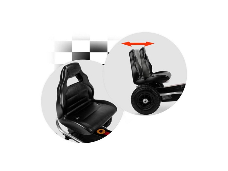 Šlapací motokára REVO s nafukovacími koly