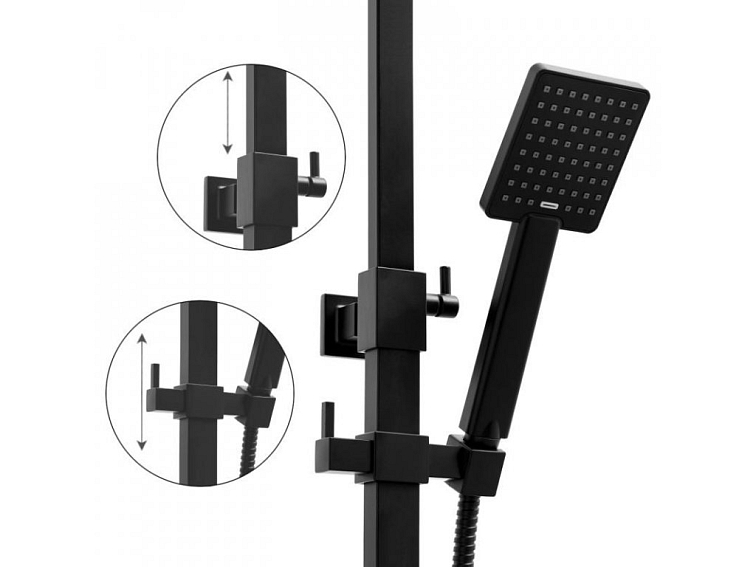 Sprchová souprava - Sprchový set LOFT - černá