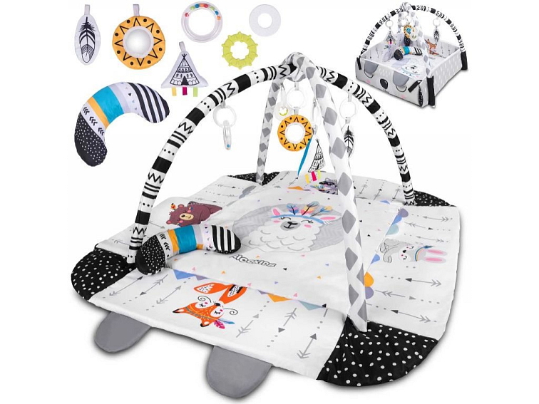 Interaktivní vzdělávací podložka 3v1 Lama