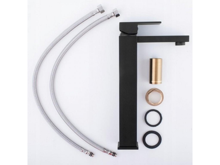 Umyvadlová baterie CRYSTAL vysoká černá