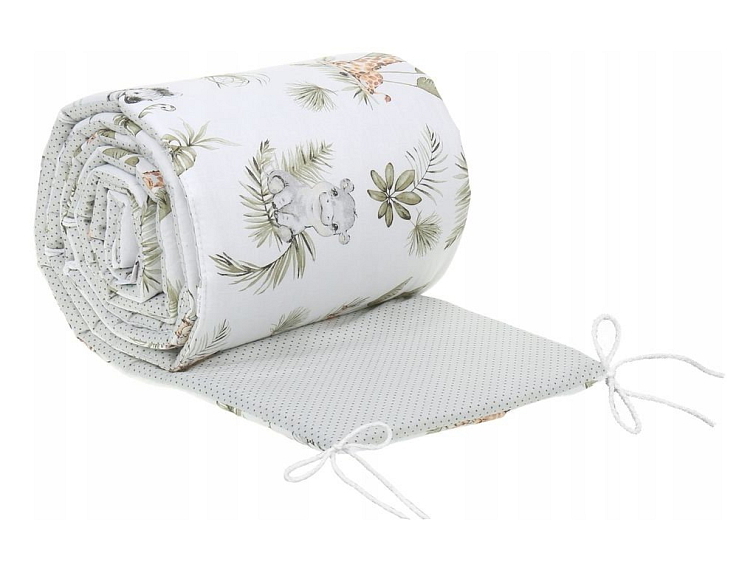 Ochranný mantinel do postýlky 180x30 cm - Žirafa a přátelé