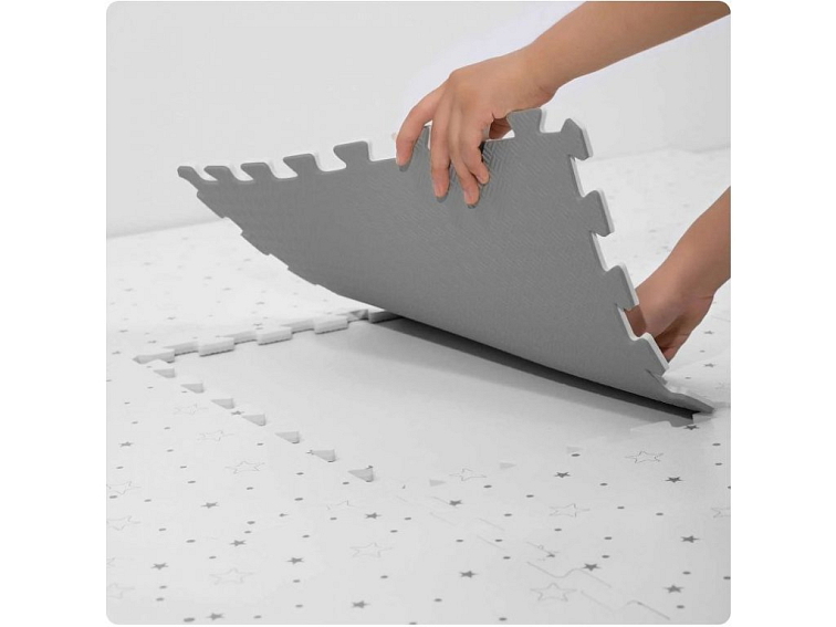 Pěnové puzzle koberec 9 ks 150x150x1 cm Hvězdy