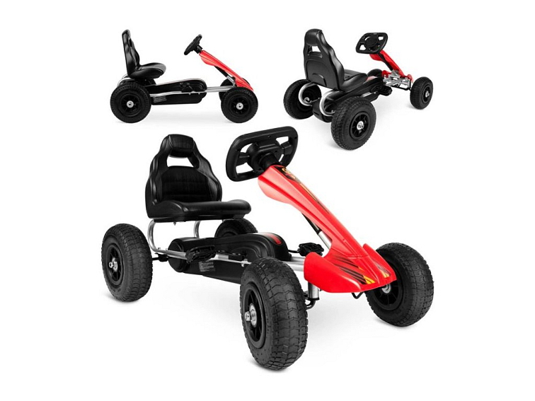 Šlapací motokára REVO s nafukovacími koly