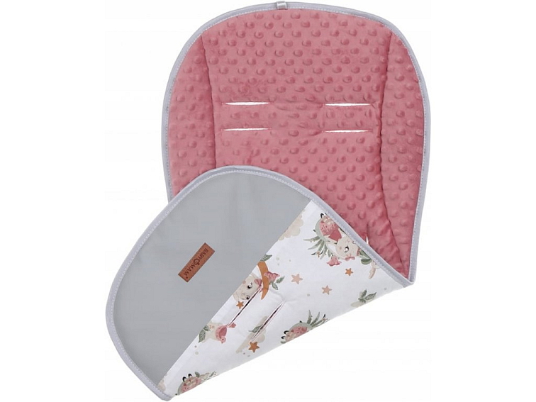 Oboustranná vložka do kočárku, autosedačky 80x40 cm - Roztomilý králíček