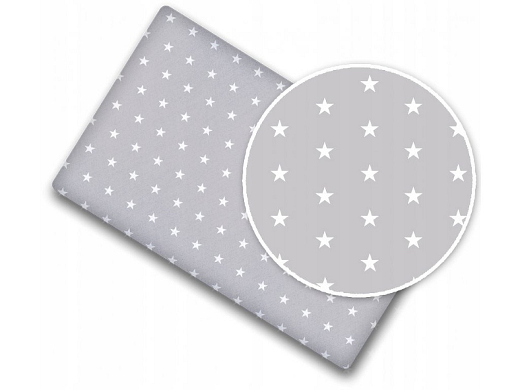Prostěradlo do postýlky bavlněné na gumu 160x80 cm - Hvězdičky