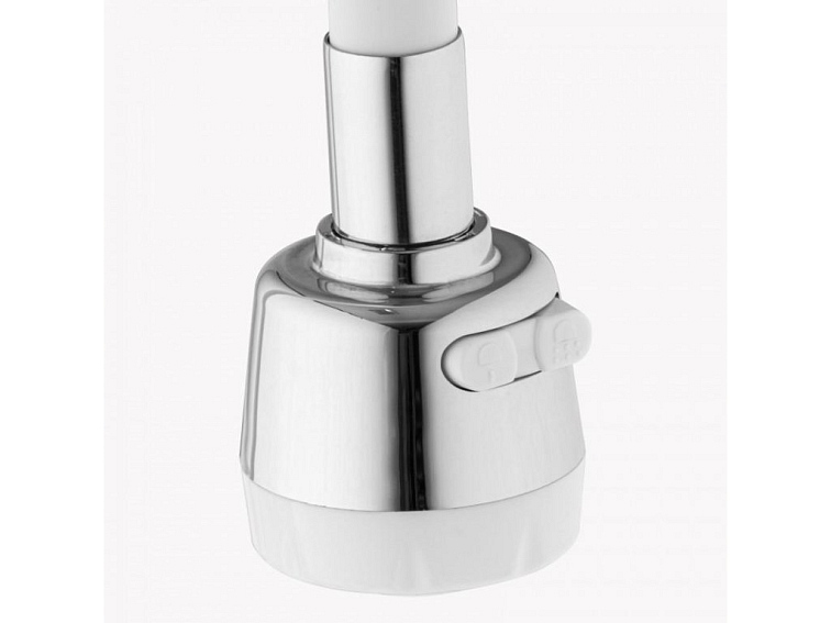 Dřezová baterie s elastickým ramenem FRAN bílá/chromová