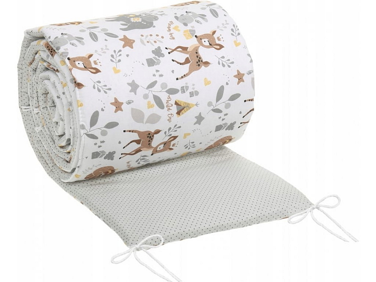 Ochranný mantinel do postýlky 180x30 cm - Srneček a přátelé