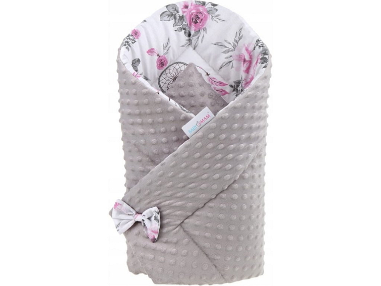Oboustranná zavinovačka pro miminka MINKY 80x80 cm - Lapače snů