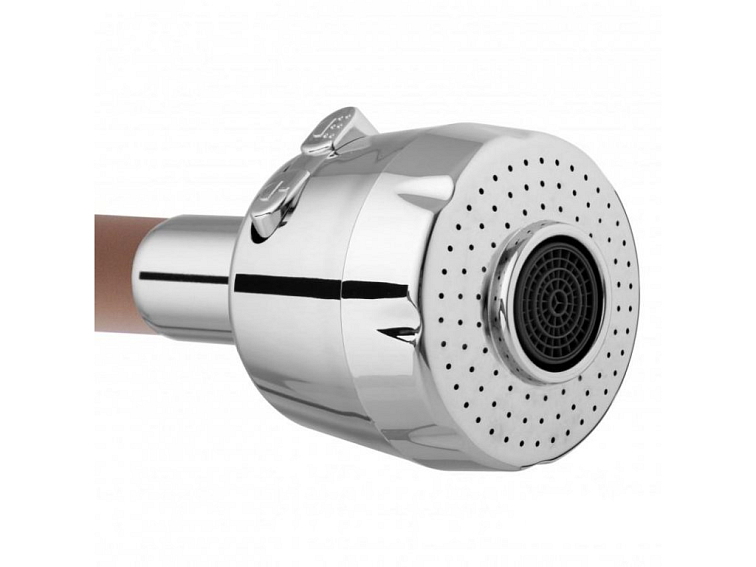 Dřezová baterie s elastickým ramenem FALL hnědá/chromová